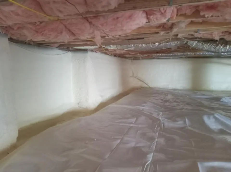 Crawl space encapsulation with closed-cell spray foam for Spray Foam Roofing in Tichigan