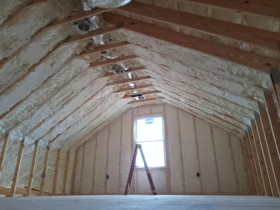 Spray foam roofing application for Crawl Space Insulation project in Tichigan